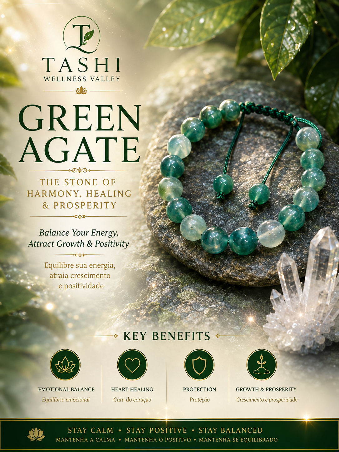 Green Agate Bracelet